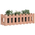 Miniatyrbillede 3 af 9: vidaXL højbed med stakitdesign 100x30x30 cm massivt douglasgran