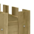 Miniatyrbillede 7 af 9: vidaXL højbed med stakitdesign 150x50x50 cm imprægneret fyrretræ