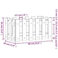 Pikkukuva 9 / 9: vidaXL Kukkalaatikko aitamuotoilu musta 60x30x30 cm täysi mänty