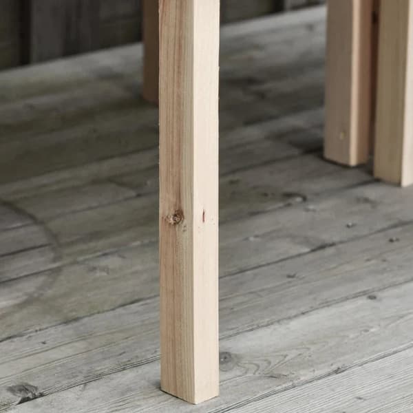 Rootz 4-delt højbed - Plantekasse - Plantekasse - Lavet af træ - 4 kombinationstilstande i haven og altanen - Naturlig - 50 x 30 x 60 cm