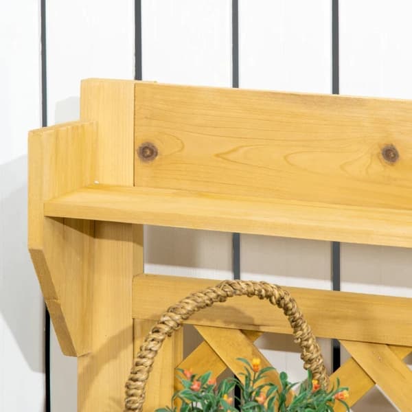 Rootz Havearbejdsbord - Integreret vask i rustfrit stål - 2 hylder - Massivt træ - Brun - 92 x 45 x 120 cm