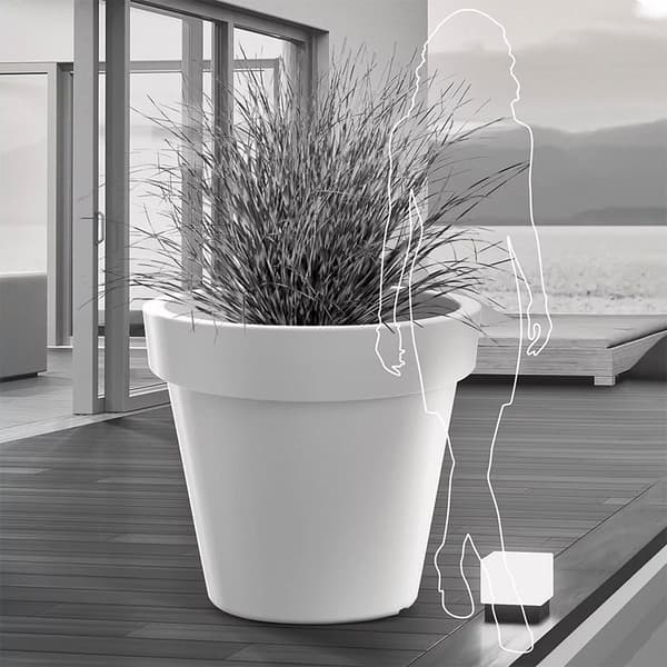 Prosperplast Blomkruka 92l Lexo Collection 60x60x55 Cm Silver