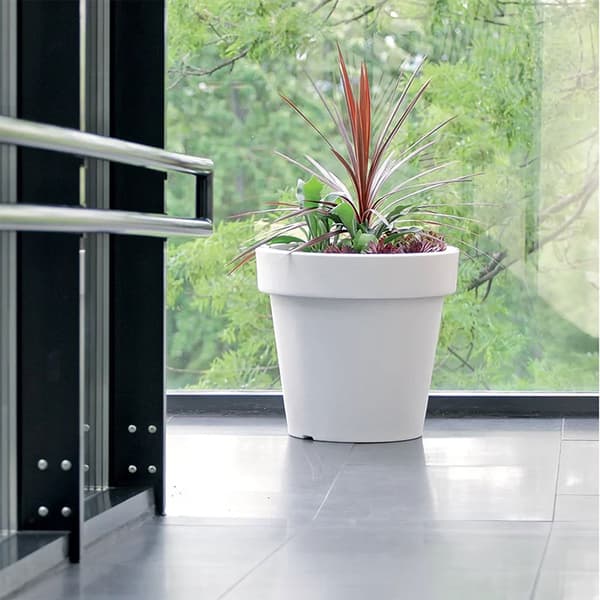 Prosperplast Blomkruka 92l Lexo Collection 60x60x55 Cm Silver