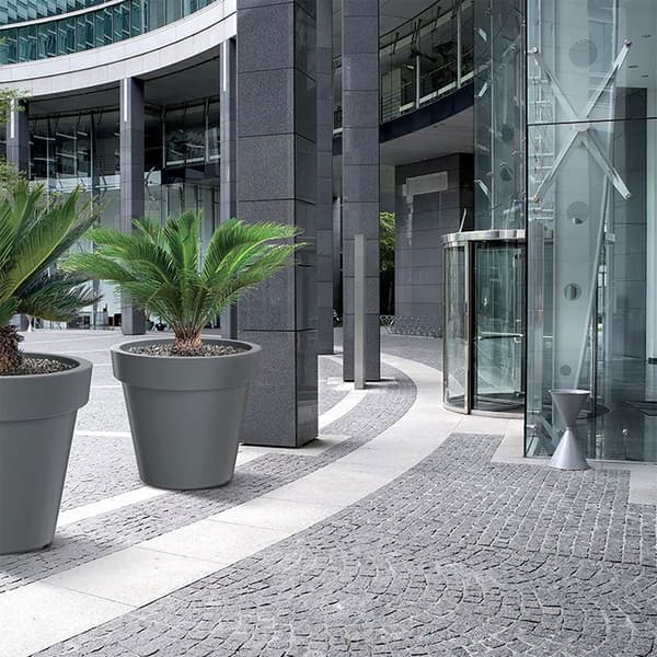 Prosperplast Blomkruka 92l Lexo Collection 60x60x55 Cm Silver