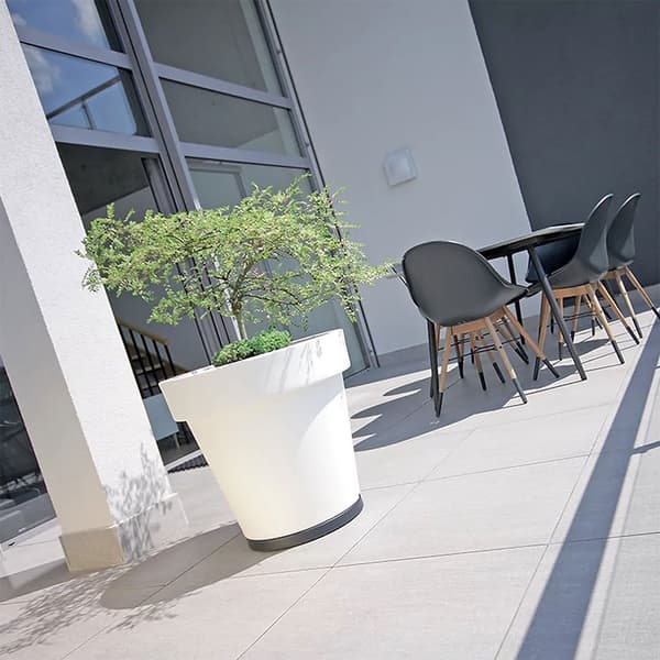 Prosperplast Blomkruka 92l Lexo Collection 60x60x55 Cm Silver