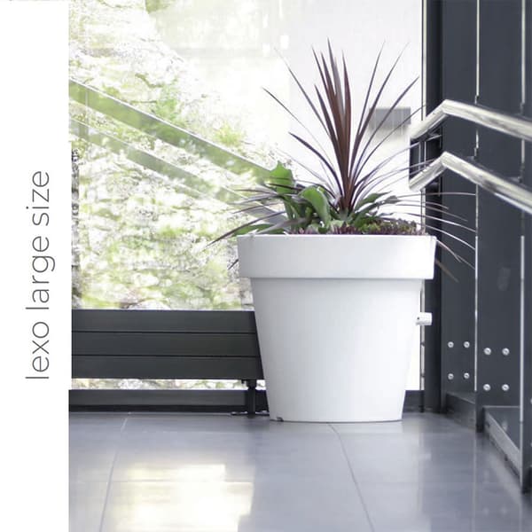 Prosperplast Blomkruka 92l Lexo Collection 60x60x55 Cm Silver