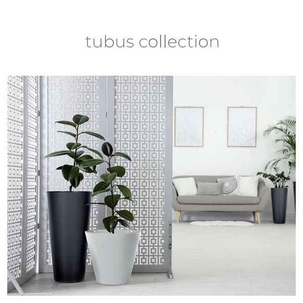 Prosperplast Blomkruka 64l Tubus Slim Collection 40x40x76.2 Cm Za4096 Durchsichtig