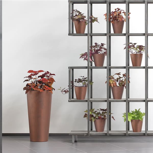 Prosperplast Kukkaruukku 64l Tubus Slim Corten Collection 40x40x76.2 Cm Kultainen
