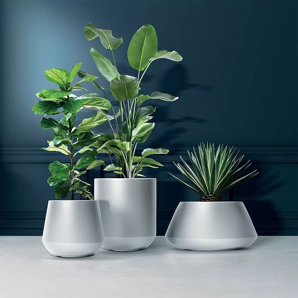 Prosperplast Blomkruka 46l Heos Collection 39x39x44 Cm Silver