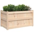 Miniatyrbilde 3 av 11: vidaXL Hageplantekasse 90x50x50 cm heltre furu