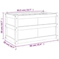 Miniatyrbilde 10 av 11: vidaXL Hageplantekasse 90x50x50 cm heltre furu