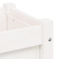 Miniatyrbilde 9 av 11: vidaXL Plantekasser 2 stk hvit heltre furu