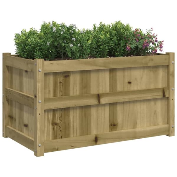 vidaXL Hageplantekasse 90x50x50 cm impregnert furu