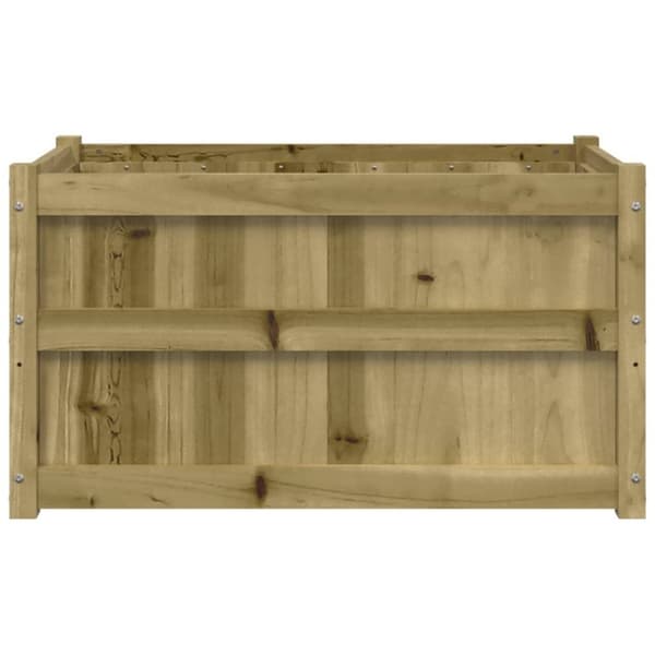 vidaXL Hageplantekasse 90x50x50 cm impregnert furu