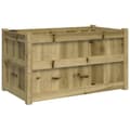 Miniatyrbilde 6 av 11: vidaXL Hageplantekasse 90x50x50 cm impregnert furu