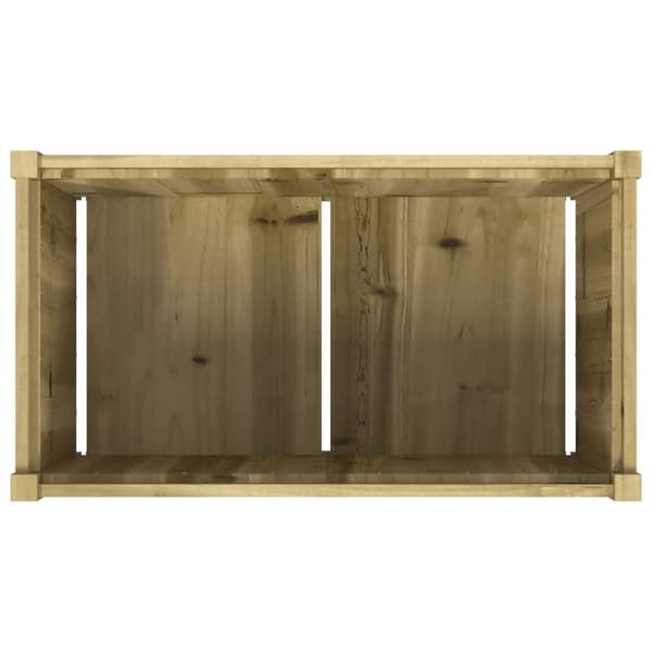 vidaXL Hageplantekasse 90x50x50 cm impregnert furu