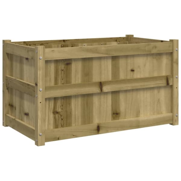 vidaXL Odlingslåda 90x50x50 cm impregnerat furu