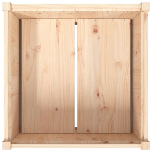 vidaXL Plantekasser 70x70x70 cm heltre furu
