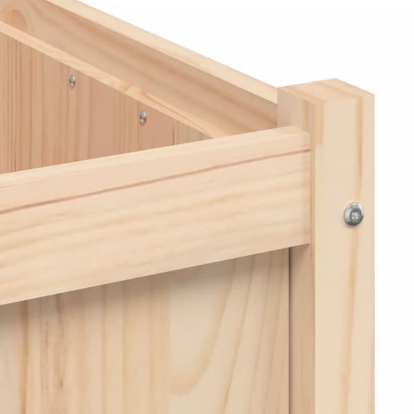 vidaXL Plantekasse 60x60x60 cm heltre furu