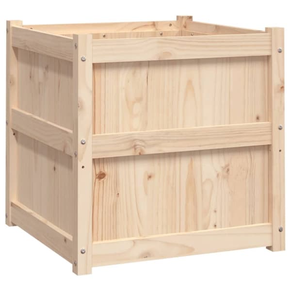 vidaXL Plantekasse 60x60x60 cm heltre furu