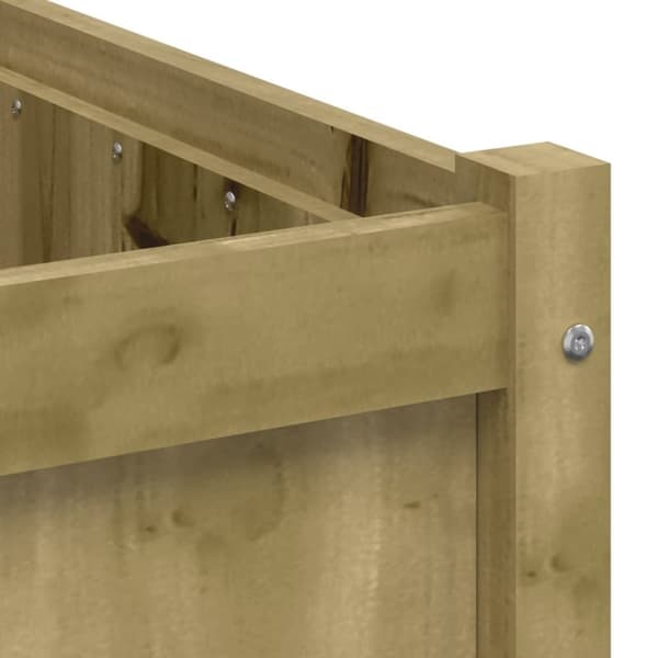 vidaXL Plantekasser 60x60x60 cm impregnert furu