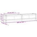 Miniatyrbilde 10 av 11: vidaXL Plantekasser 2 stk hvit heltre furu