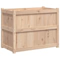 Miniatyrbilde 6 av 11: vidaXL Hageplantekasse 90x50x70 cm heltre furu