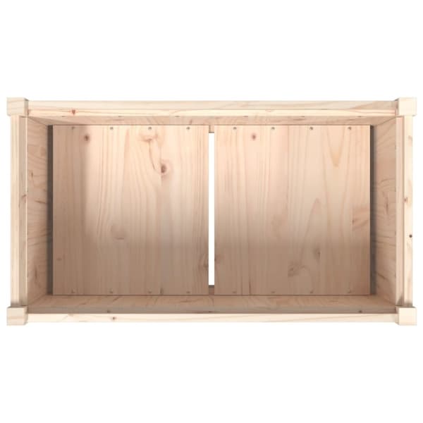 vidaXL Ulkokukkalaatikko 90x50x70 cm täysi mänty
