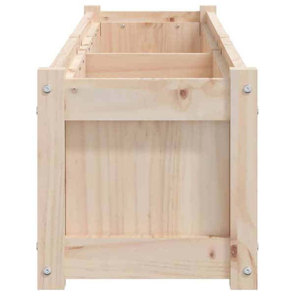 vidaXL Odlingslåda 150x31x31 cm massivt furuträ