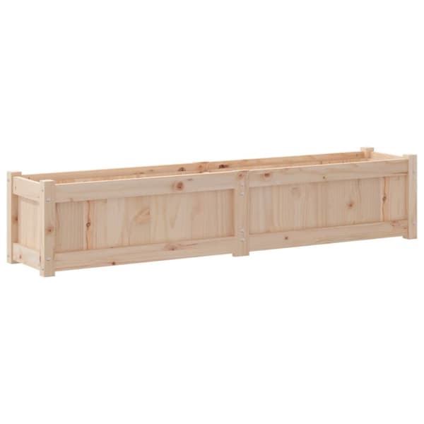vidaXL Odlingslåda 150x31x31 cm massivt furuträ