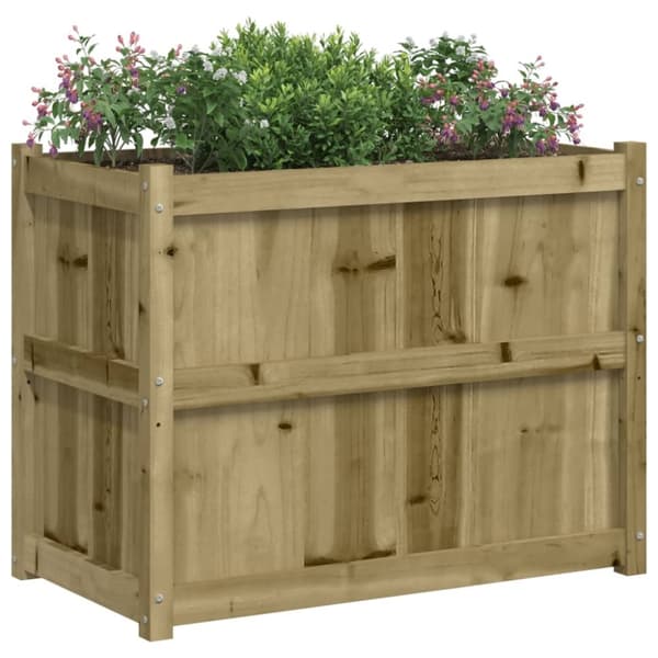 vidaXL Hageplantekasse 90x50x70 cm impregnert furu