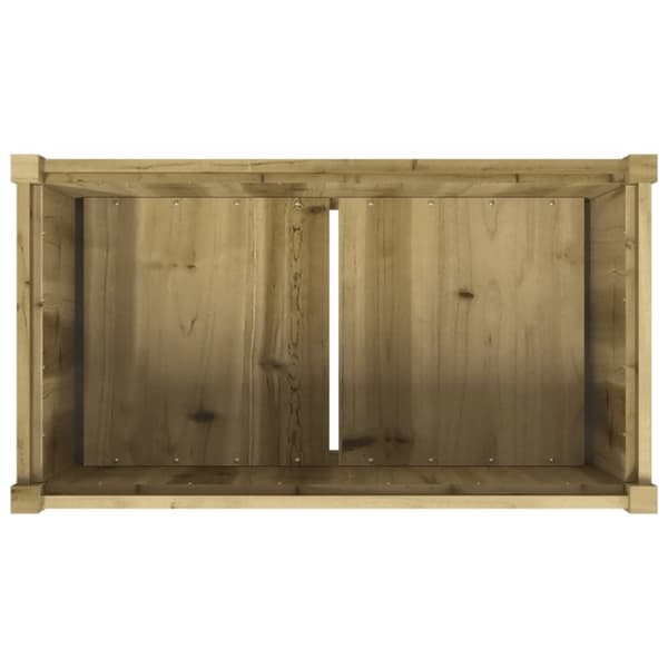 vidaXL Hageplantekasse 90x50x70 cm impregnert furu