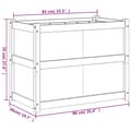 Miniatyrbilde 10 av 11: vidaXL Hageplantekasse 90x50x70 cm impregnert furu