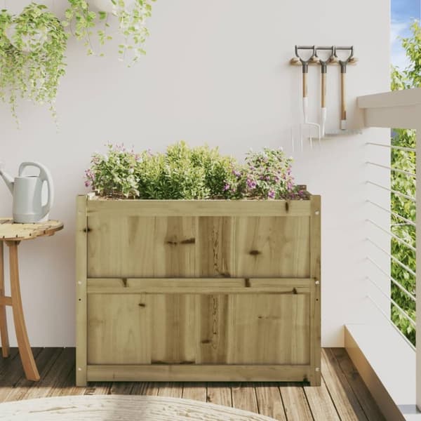 vidaXL Hageplantekasse 90x50x70 cm impregnert furu