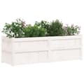 Miniatyrbillede 3 af 11: vidaXL plantekasse 150x50x50 cm massivt fyrretræ hvid