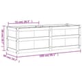 Miniatyrbillede 10 af 11: vidaXL plantekasse 150x50x50 cm massivt fyrretræ hvid