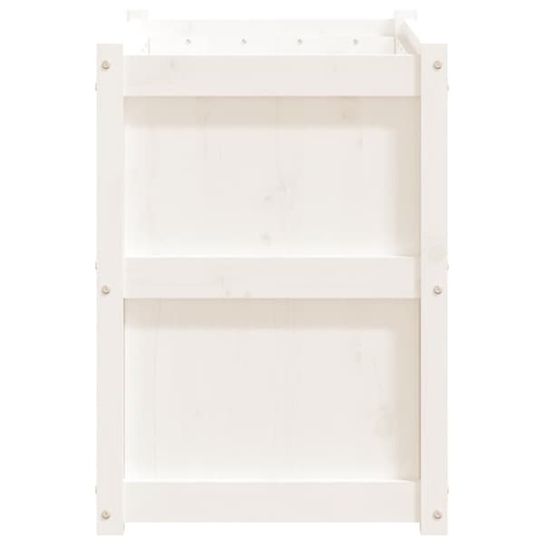 vidaXL plantekasse 90x50x70 cm massivt fyrretræ hvid