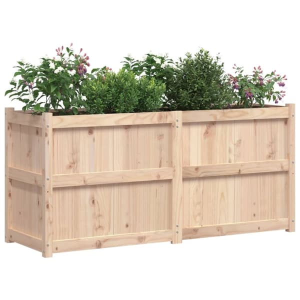vidaXL Odlingslåda 150x50x70 cm massiv furu