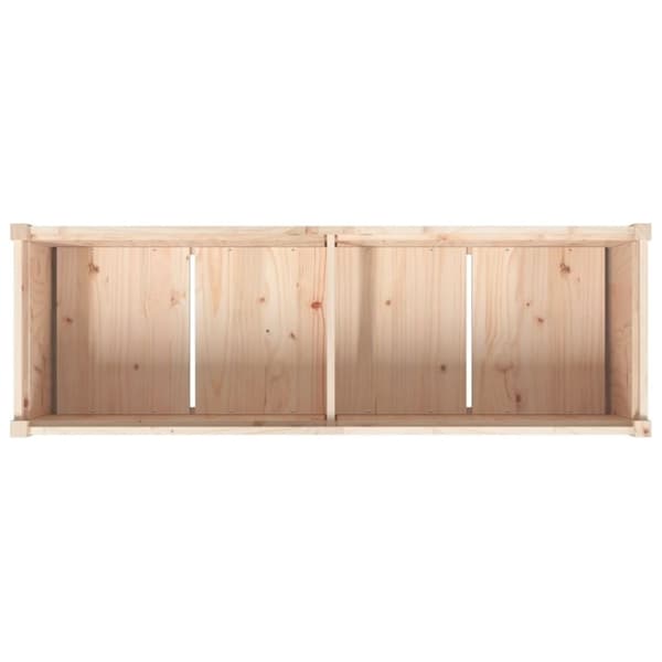 vidaXL Odlingslåda 150x50x70 cm massiv furu