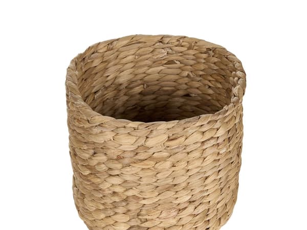 Sett med 3 plantekurver Naturlige vannhyacintpotter til innendørs bruk Stue Boho Rustikk stil