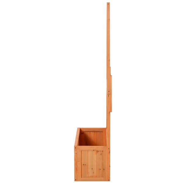 Rootz-istutin säleikköllä - Ruskea - Puu - 28,54 cm x 12,4 cm x 58,86 cm