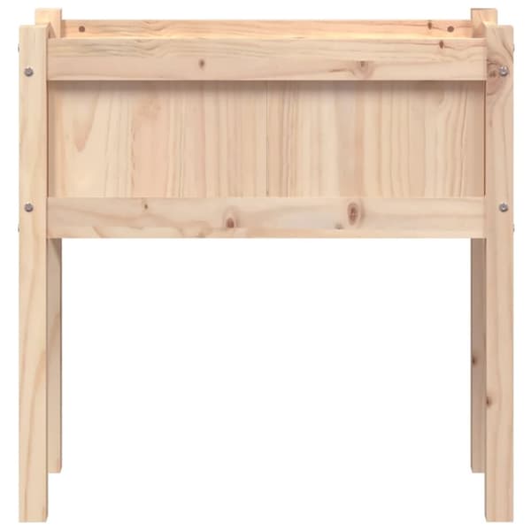 vidaXL Ulkokukkalaatikko jaloilla 70x31x70 cm täysi mänty