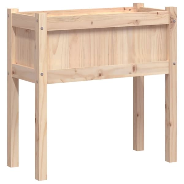 vidaXL plantekasse med ben 70x31x70 cm massivt fyrretræ