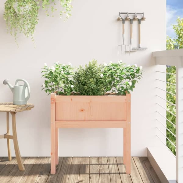 vidaXL plantekasse med ben 70x31x70 cm massivt douglasgran