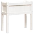 Miniatyrbilde 3 av 11: vidaXL Plantekasser med ben 2 stk hvit heltre furu
