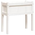 Miniatyrbilde 6 av 11: vidaXL Plantekasser med ben 2 stk hvit heltre furu