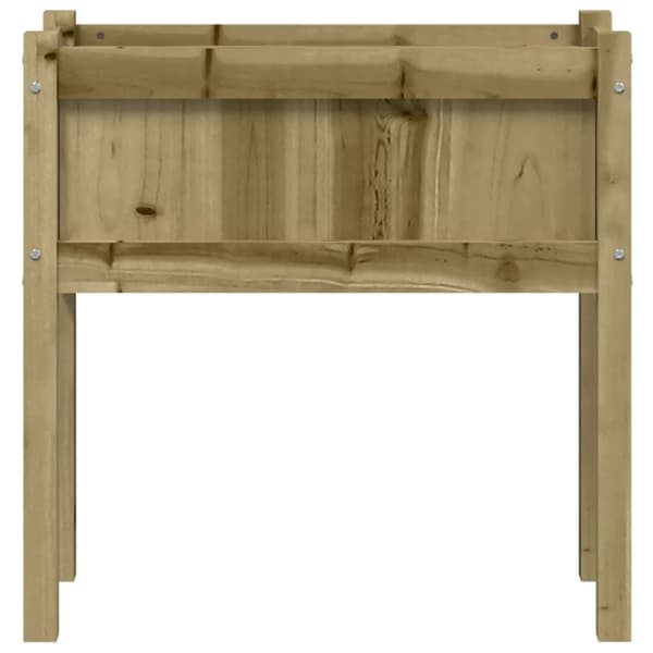 vidaXL Ulkokukkalaatikko jaloilla 70x31x70 cm kyllästetty mänty