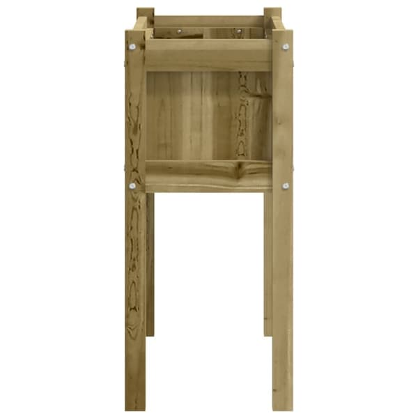 vidaXL Ulkokukkalaatikko jaloilla 70x31x70 cm kyllästetty mänty