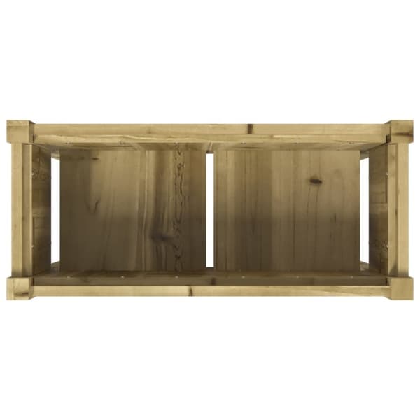 vidaXL Ulkokukkalaatikko jaloilla 70x31x70 cm kyllästetty mänty