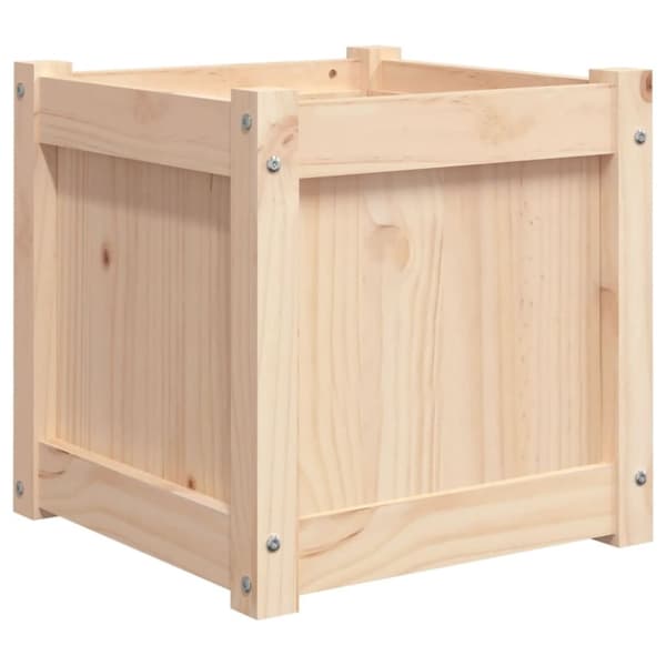 vidaXL Blomsterkasse 40x40x40 cm heltre furu